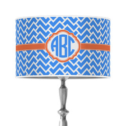 Zigzag 12" Drum Lamp Shade - Poly-film (Personalized)
