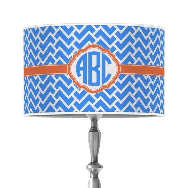 Custom Zigzag 12" Drum Lamp Shade - Poly-film (Personalized)