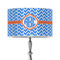 Zigzag 12" Drum Lampshade - ON STAND (Poly Film)