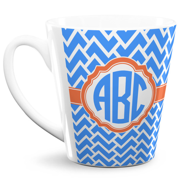 Custom Zigzag 12 Oz Latte Mug (Personalized)