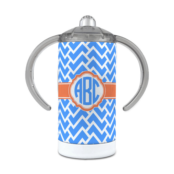 Custom Zigzag 12 oz Stainless Steel Sippy Cup (Personalized)