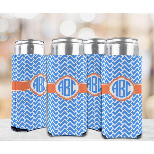 Zigzag 12oz Tall Can Sleeve - Set of 4 - LIFESTYLE