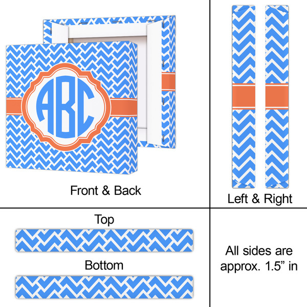 Zigzag 12x12 - Canvas Print - Approval