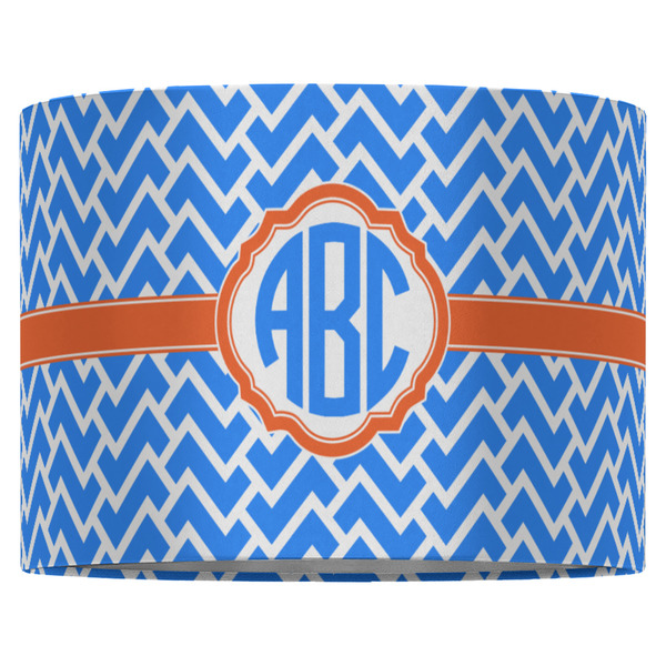 Zigzag 16" Drum Lampshade - FRONT (Fabric)