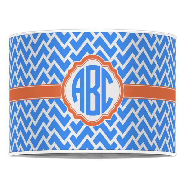 Zigzag 16" Drum Lampshade - FRONT (Poly Film)