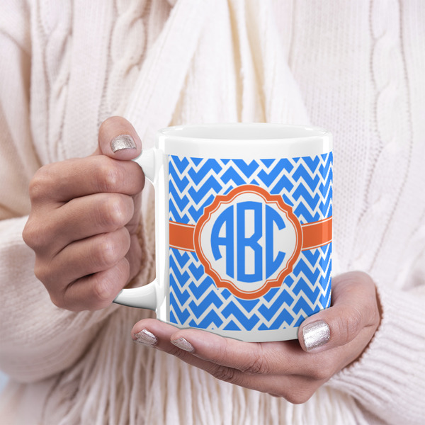 Zigzag 20oz Coffee Mug - LIFESTYLE