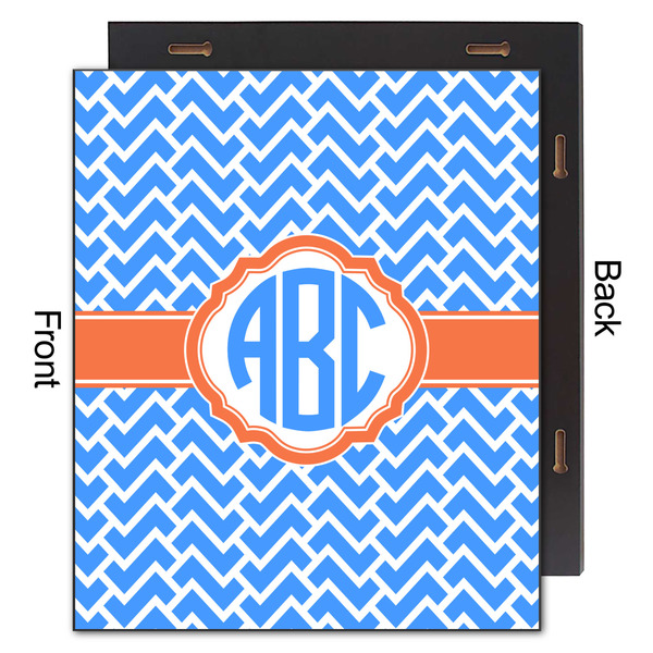 Zigzag 20x24 Wood Print - Front & Back View