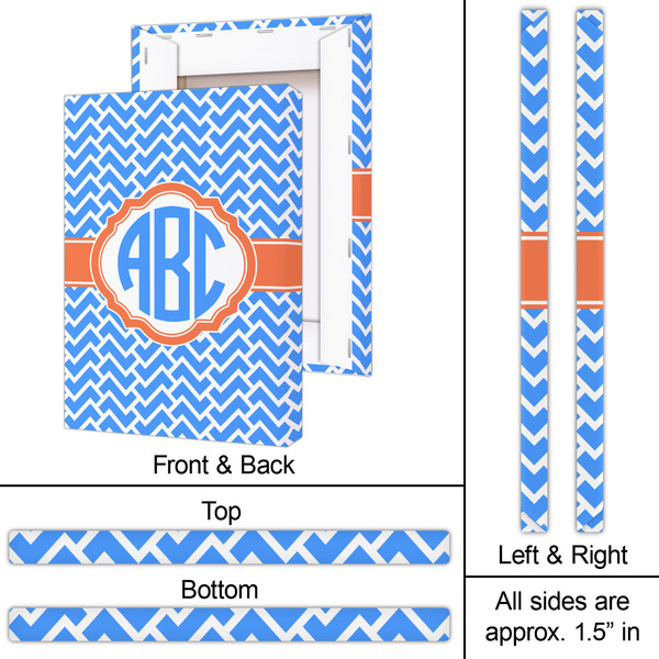 Zigzag 20x30 - Canvas Print - Approval