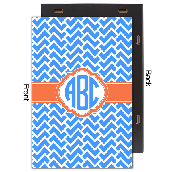 Zigzag 20x30 Wood Print - Front & Back View