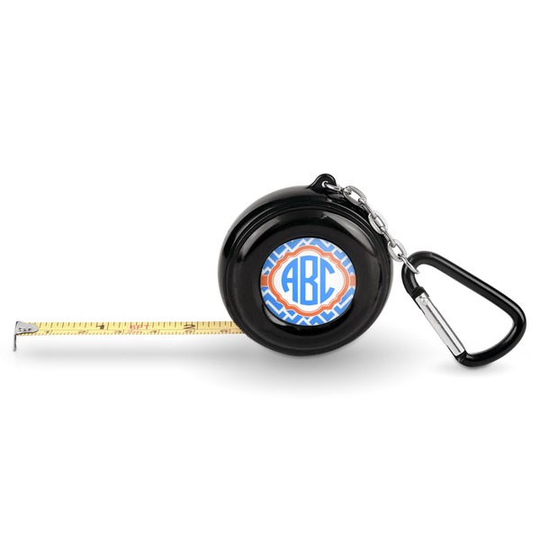 Custom Zigzag Pocket Tape Measure - 6 Ft w/ Carabiner Clip (Personalized)