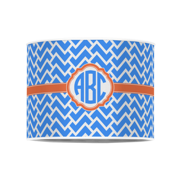 Zigzag 8" Drum Lampshade - FRONT (Poly Film)