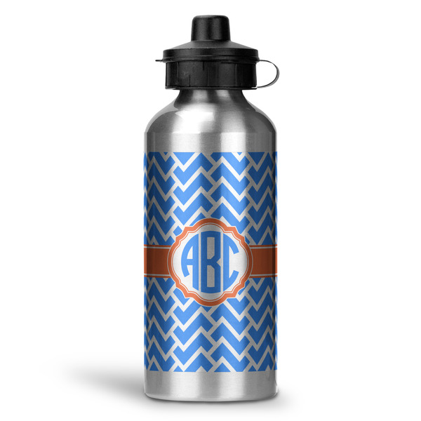 Custom Zigzag Water Bottle - Aluminum - 20 oz (Personalized)