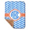 Zigzag Sherpa Baby Blanket - 30" x 40" w/ Monograms