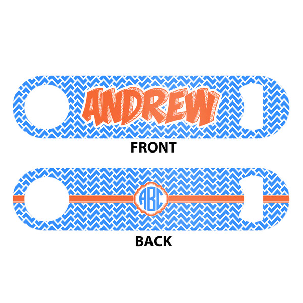 Zigzag Bar Bottle Opener - White - Approval