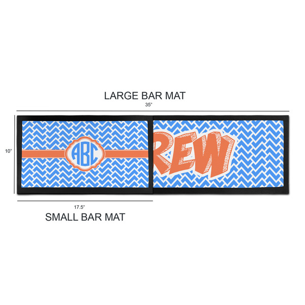 Zigzag Bar Mats - Sizing Chart