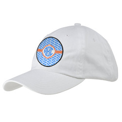 Zigzag Baseball Cap - White (Personalized)