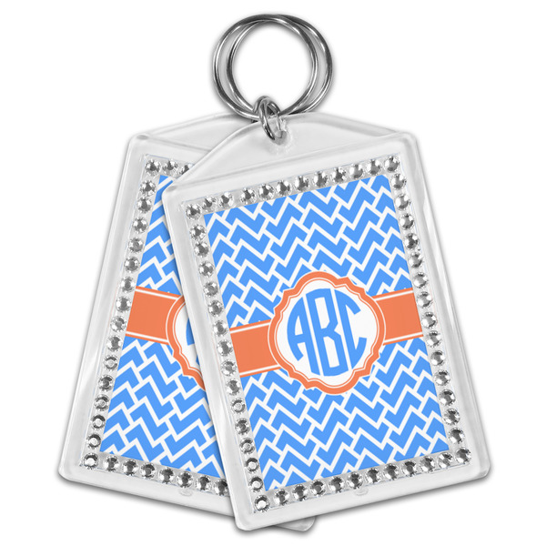 Zigzag Bling Keychain - MAIN