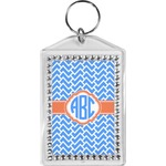 Zigzag Bling Keychain (Personalized)