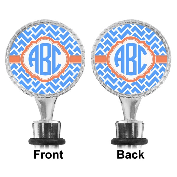 Zigzag Bottle Stopper - Front and Back