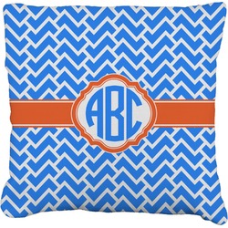 Zigzag Faux-Linen Throw Pillow 20" (Personalized)