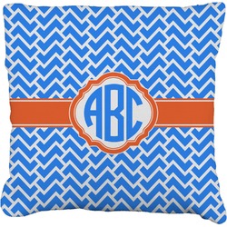 Zigzag Faux-Linen Throw Pillow 26" (Personalized)