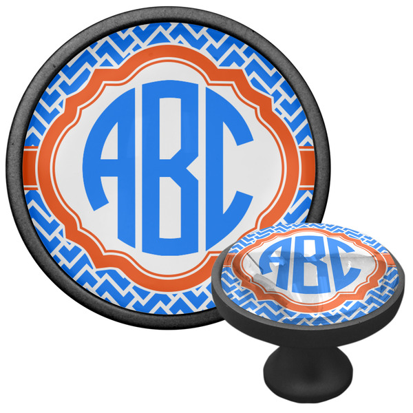 Zigzag Cabinet Knob - Black - Multi Angle