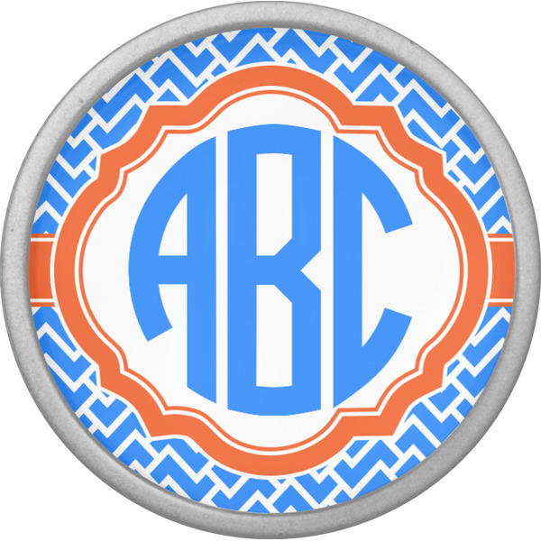 Zigzag Cabinet Knob - Nickel - Front