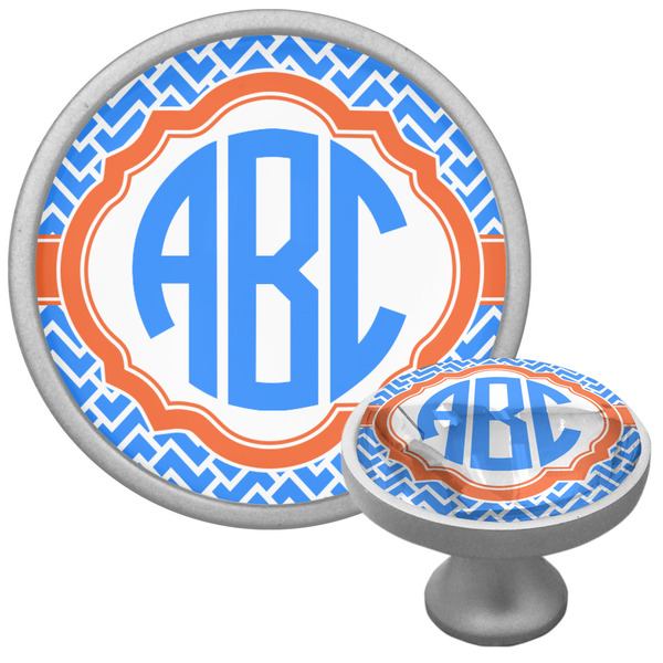 Zigzag Cabinet Knob - Nickel - Multi Angle