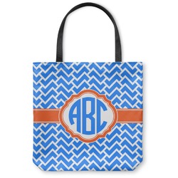 Zigzag Canvas Tote Bag (Personalized)