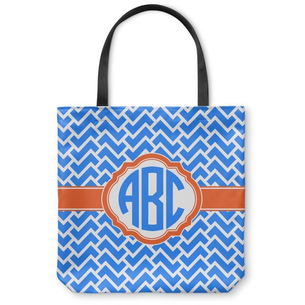 Custom Zigzag Canvas Tote Bag - Medium - 16"x16" (Personalized)