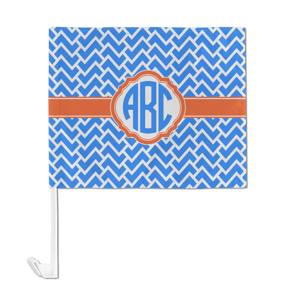 Zigzag Car Flag - Large - FRONT