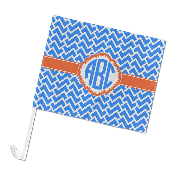 Custom Zigzag Car Flag (Personalized)