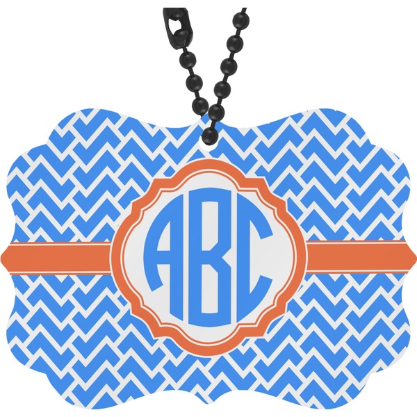 Custom Zigzag Rear View Mirror Decor (Personalized)