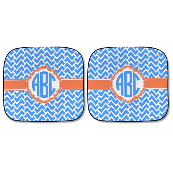 Zigzag Car Sun Shades - FRONT