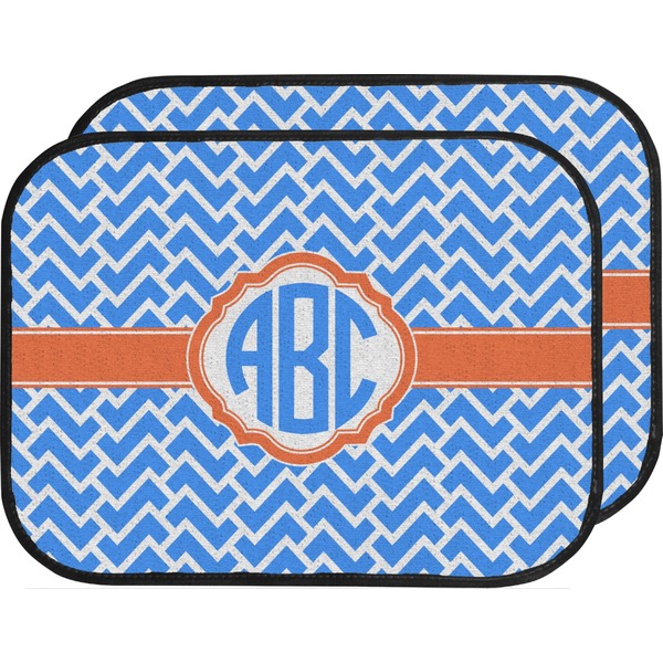 Zigzag Custom Car Floor Mats Set (2Front & 2Back)