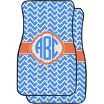 Zigzag Car Floor Mats (Front Seat) (Personalized)