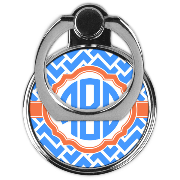 Zigzag Cell Phone Ring Stand & Holder - Front (Collapsed)