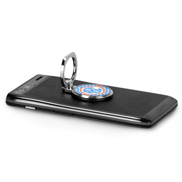 Zigzag Cell Phone Ring & Stand in Use