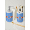 Zigzag Ceramic Bathroom Accessories - LIFESTYLE (toothbrush holder & soap dispenser)