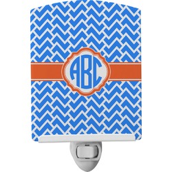 Zigzag Ceramic Night Light (Personalized)