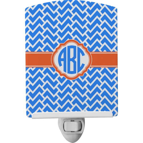 Custom Zigzag Ceramic Night Light (Personalized)