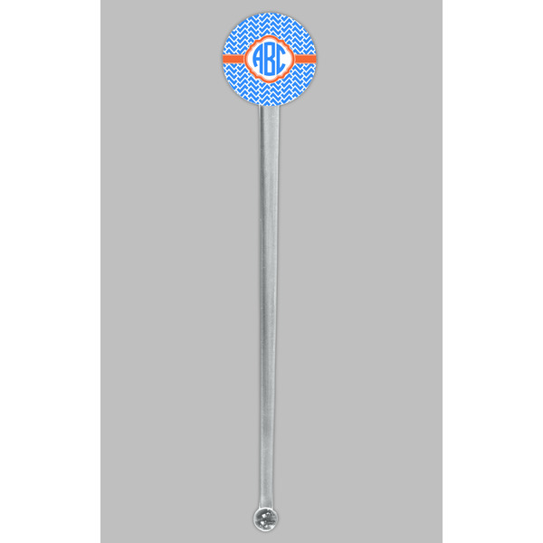 Zigzag Clear Plastic 7" Stir Stick - Round - Single Stick