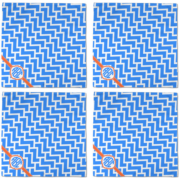 Zigzag Cloth Napkins - Personalized Dinner (APPROVAL) Set of 4