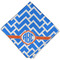 Zigzag Cloth Dinner Napkin - Single w/ Monogram