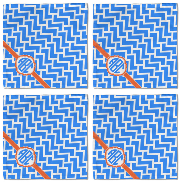 Zigzag Cloth Napkins - Personalized Lunch (APPROVAL) Set of 4
