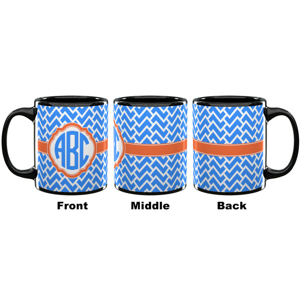 Zigzag Coffee Mug - 11 oz - Black APPROVAL