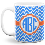 Zigzag 11 Oz Coffee Mug - White (Personalized)