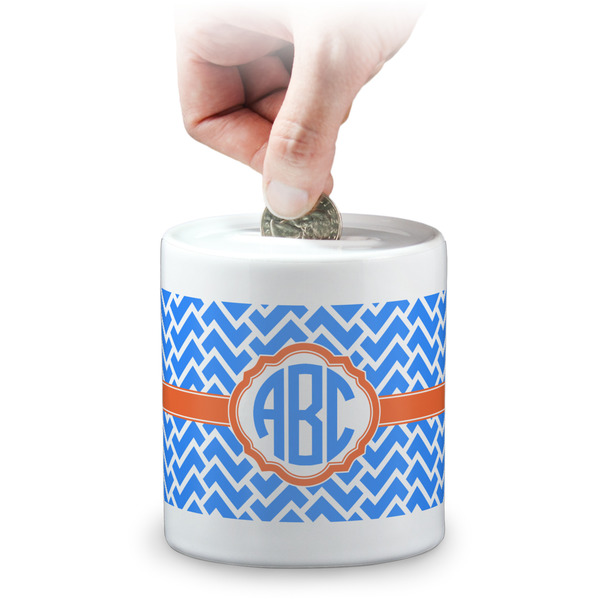Custom Zigzag Coin Bank (Personalized)