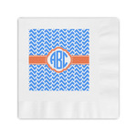Zigzag Coined Cocktail Napkins (Personalized)