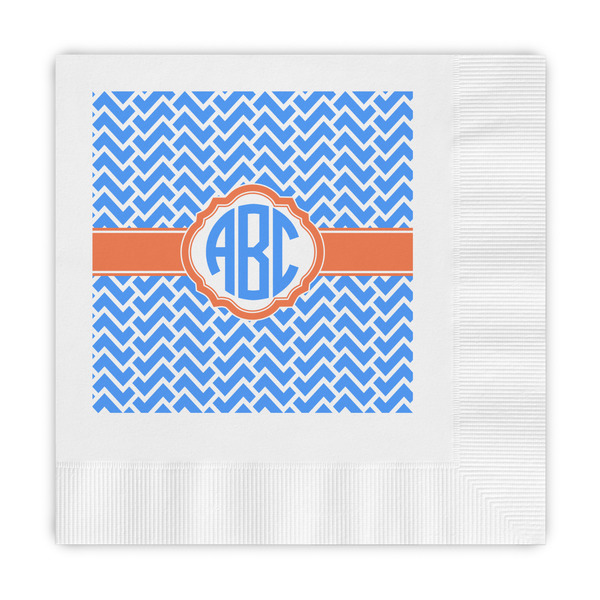 Custom Zigzag Embossed Decorative Napkins (Personalized)